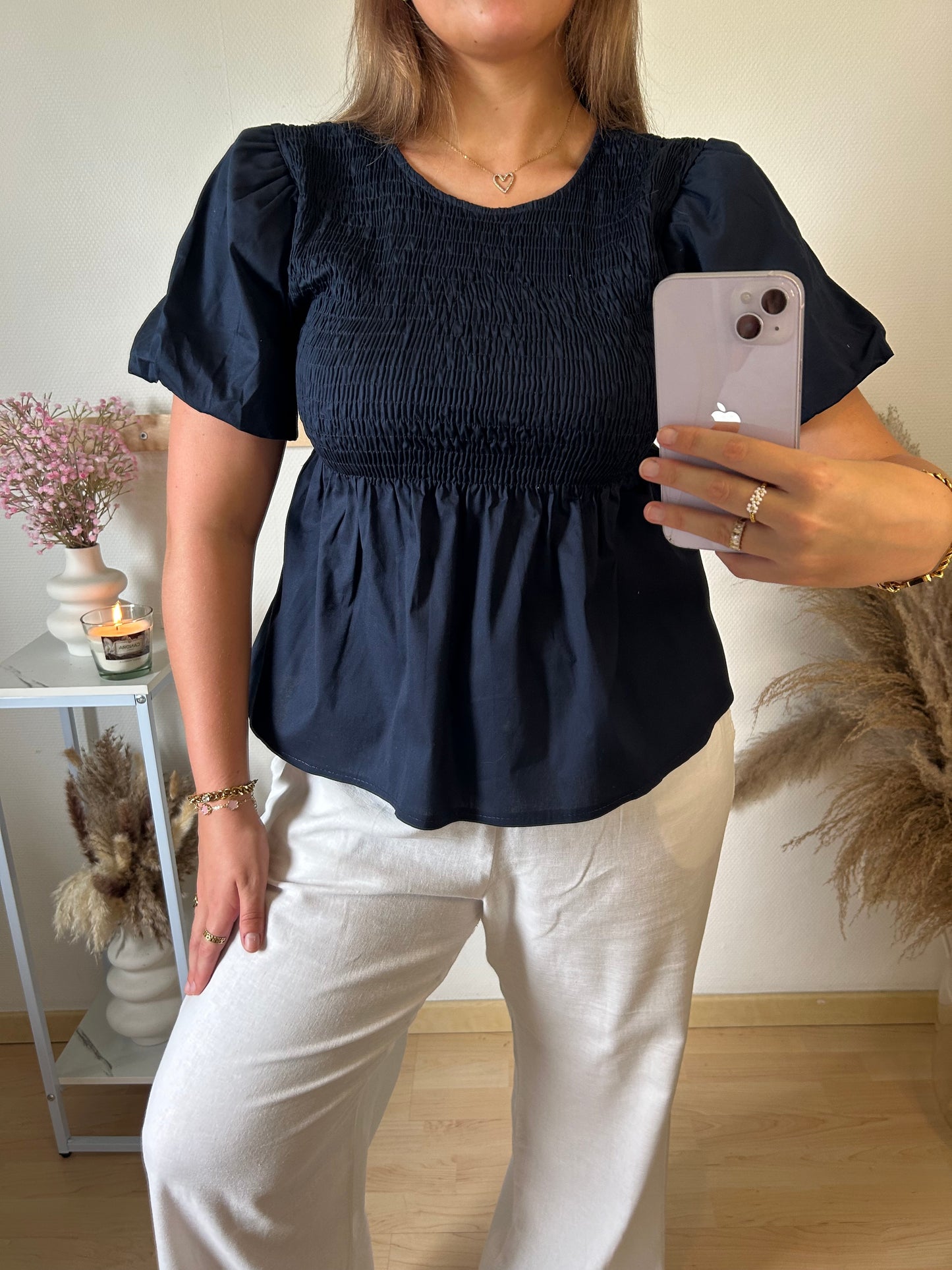 Nieke blouse navy