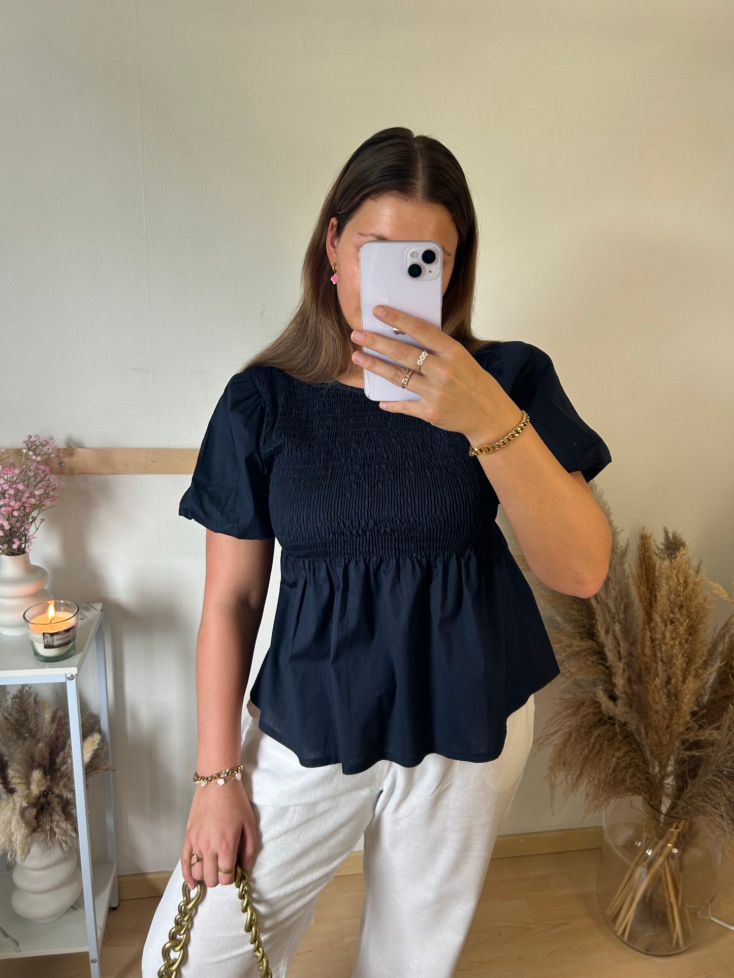 Nieke blouse navy