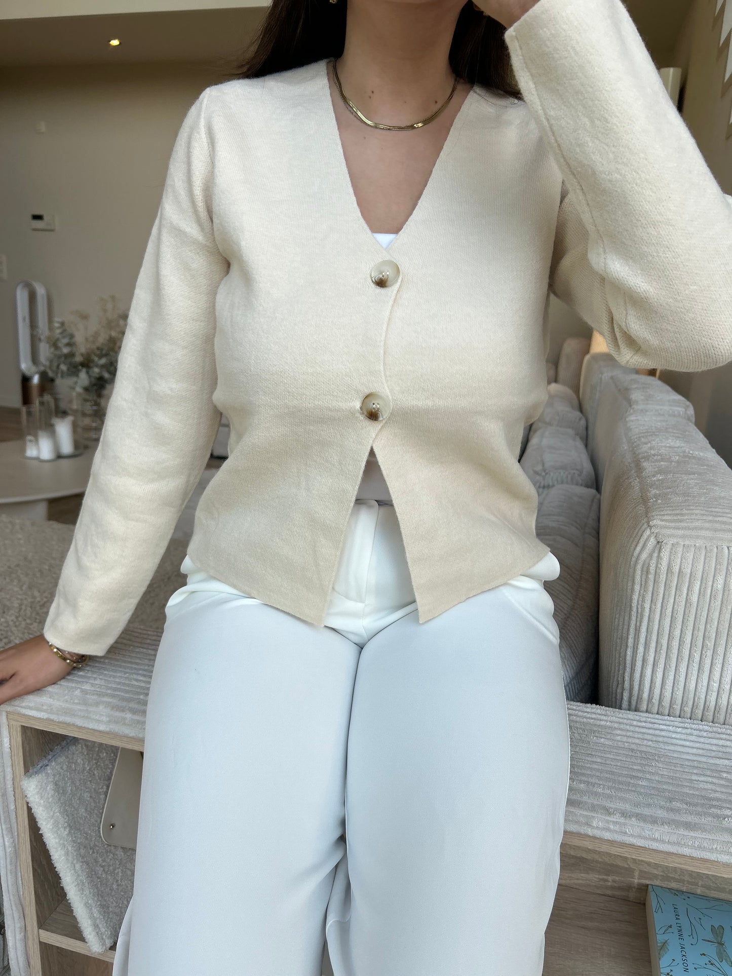 Maude vest beige